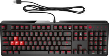 Клавиатура HP OMEN Encoder Gaming BWN механическая черный USB for gamer LED 6YW75AA