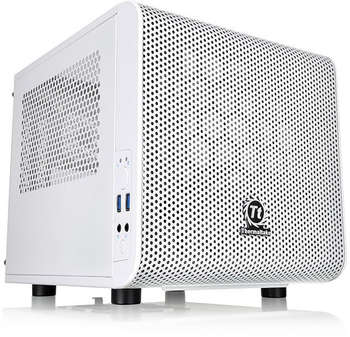 Корпус Thermaltake Core V1 Snow белый без БП miniITX 1x200mm 2xUSB3.0 audio bott PSU