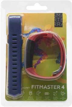 Умные часы, браслет Smarterra FitMaster 4 IPS корп.:черный рем.:красный SMFT-04REBL