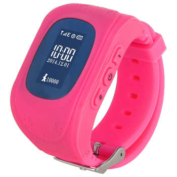 Умные часы, браслет Кнопка жизни Смарт-часы  K911 0.64" OLED розовый