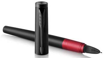 Ручка PARKER Ingenuity Deluxe L F504 Black Red PVD F черные чернила подар.кор. 1972069
