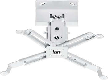 Кронштейн для проекторов BURO PR07-W белый макс.12кг потолочный поворот и наклон