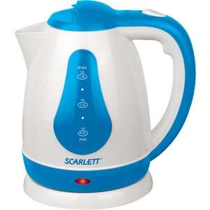Чайник SCARLETT SC-EK18P29 1.8л. 1700Вт белый/голубой