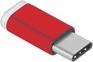 Кабель Greenconnect USB Type C на micro USB 2.0, M/F красный