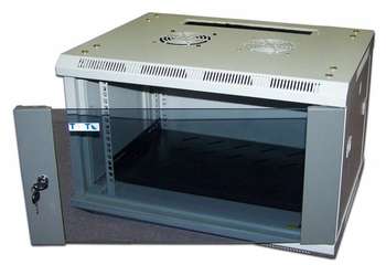 Шкаф, стойка LANMASTER Pro TWT-CBW2-15U-6X4 15U 600x450мм пер.дв.стекл 60кг серый
