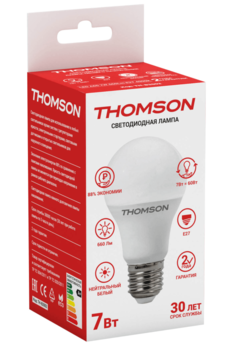 Лампа HIPER THOMSON LED A60 7W 660Lm E27 4000K TH-B2002 TH-B2002
