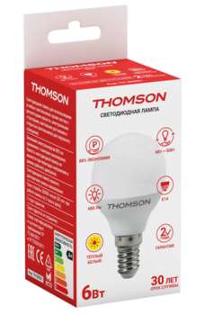 Лампа HIPER THOMSON LED GLOBE 6W 480Lm E14 3000K TH-B2031 TH-B2031