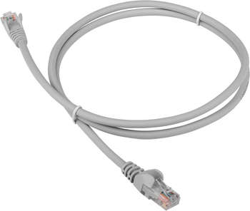 Патч-корд LANMASTER LAN-PC45/U5E-1.5-GY UTP RJ-45 вил.-вилка RJ-45 кат.5E 1.5м серый LSZH