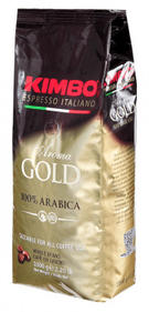 Кофе KIMBO зерновой Aroma Gold 100% Arabica 1000г.