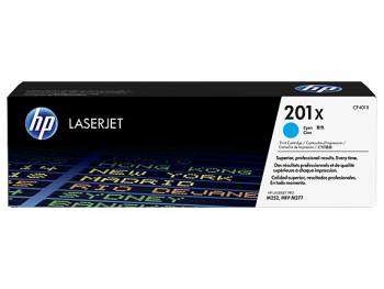 Картридж лазерный HP 201X CF401X голубой для CLJ Pro M252/M277