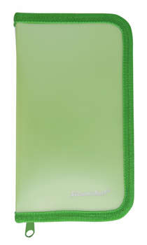Пенал SILWERHOF 850959 Gems зеленый 1отд. 190х110х28 пластик