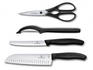 Нож кухонный VICTORINOX Набор ножей кухон. Kitchen Set, 4 pieces  компл.:4предм. черный подар.коробка