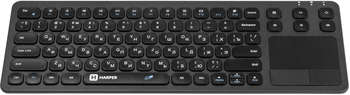 Игровое устройство HARPER Клавиатура KBT-570 черный USB беспроводная slim for gamer для ноутбука