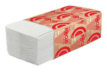 Полотенца бумажные FOCUS Premium 2-хслойная 200лист. белый