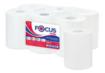 Полотенца бумажные FOCUS Jumbo Centerpull 2-хслойная 125м 357лист. белый