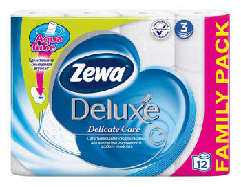 Бумага туалетная ZEWA Deluxe 3-хслойная 20.7м белый