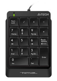 Клавиатура A4TECH Числовой блок Fstyler FK13P черный USB slim для ноутбука