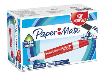 Маркер PAPER MATE Набор маркеров для досок 2071062 Sharpie пулевидный пиш. наконечник красный коробка