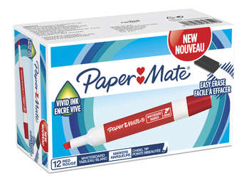 Маркер PAPER MATE Набор маркеров для досок 2084310 Sharpie скошенный пиш. наконечник красный коробка