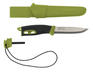 Нож кухонный MORAKNIV Companion Spark стальной лезв.104мм черный/зеленый 13570