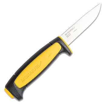 Нож кухонный MORAKNIV Basic 511 Limited Edition 2020 стальной разделочный лезв.91мм прямая заточка черный/желтый 13710