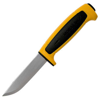 Нож кухонный MORAKNIV Basic 546 Limited Edition 2020 стальной разделочный лезв.89мм прямая заточка желтый/черный 13711