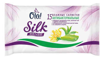 Салфетки влажные OLA! Silk Sense антибактериальные