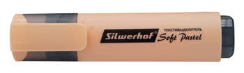 Маркер SILWERHOF Текстовыделитель Soft Pastel 108133-28 скошенный пиш. наконечник 1-5мм персиковый коробка