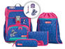 Школьный рюкзак STEP BY STEP Ранец детский Cloud Happy Dolphins синий/розовый 4 предмета