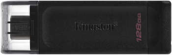 Flash-носитель Kingston Флеш Диск 128Gb DataTraveler 70 Type-C DT70/128GB USB3.2 черный