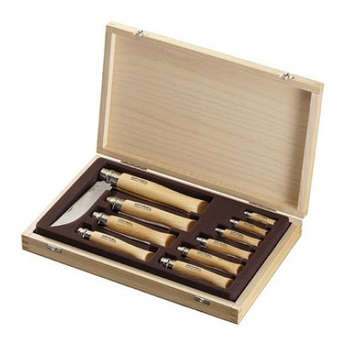 Нож кухонный OPINEL Набор ножей Tradition 2-12VRI  компл.:10шт дерево подар.коробка