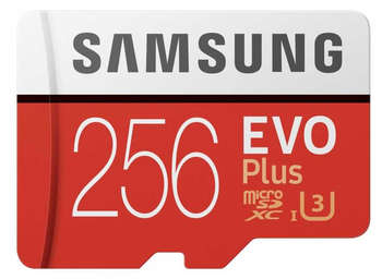Карта памяти Samsung Флеш карта microSDXC 256Gb Class10 MB-MC256HA/RU EVO PLUS + adapter