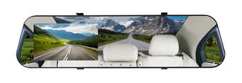 Автомобильный видеорегистратор Digma Видеорегистратор FreeDrive 114 Mirror черный 1080x1920 1080p 130гр. GP2247E