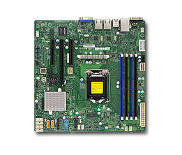 Материнская плата для сервера SuperMicro MBD-X11SSL-F-O Soc-1151 iC232 mATX 4xDDR4 6xSATA3 SATA RAID i210AT 2хGgbEth Ret