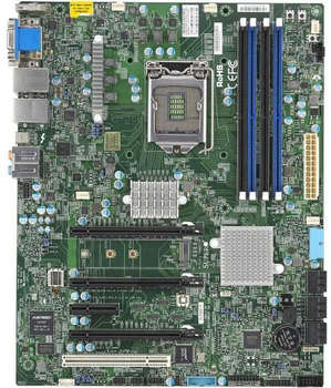 Материнская плата для сервера SuperMicro MBD-X11SAT-F-O Soc-1151 iC236 ATX 4xDDR4 8xSATA3 SATA RAID i210AT 2хGgbEth Ret