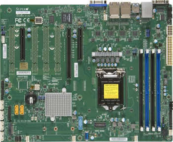 Материнская плата для сервера SuperMicro MBD-X11SSi-LN4F-O Soc-1151 iC236 ATX 4xDDR4 6xSATA3 SATA RAID i210AT 2хGgbEth Ret