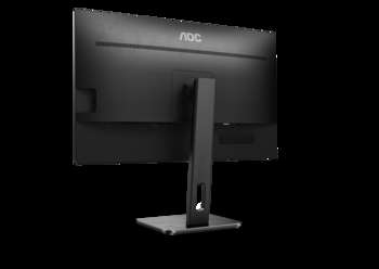 Монитор AOC LCD 27'' [16:9] 2560х1440 IPS, nonGLARE, 300cd/m2, H178°/V178°, 1000:1, 50M:1, 16.7M, 4ms, VGA, HDMI, DP, USB-Hub, Height adj, Pivot, Tilt, Swivel, Speakers, 3Y, Black Q27P2Q