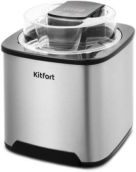 Кухонный прибор KITFORT Мороженица КТ-1809 12Вт 2000мл. серебристый/черный