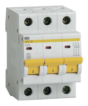 Автоматический выключатель IEK MVA20-3-010-C