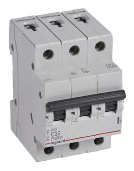 Автоматический выключатель Legrand RX3 419711 32A тип C 4.5kA 3П 400В 3мод
