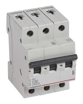 Автоматический выключатель Legrand RX3 419713 50A тип C 4.5kA 3П 400В 3мод