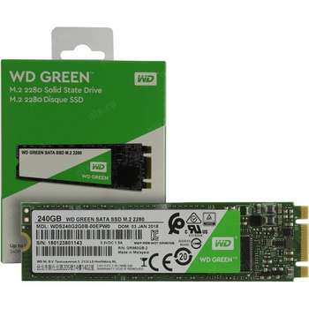 Накопитель SSD SATA III 240Gb WDS240G2G0B Green M.2 2280