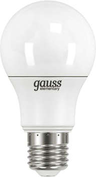 Лампа GAUSS светодиодная Elementary 7Вт цок.:E27 груша 220B 4100K св.свеч.бел.нейт. A60