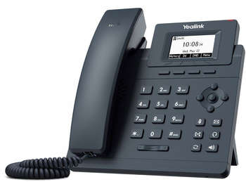 VoIP-оборудование YEALINK Телефон IP SIP-T30P с блоком питания черный