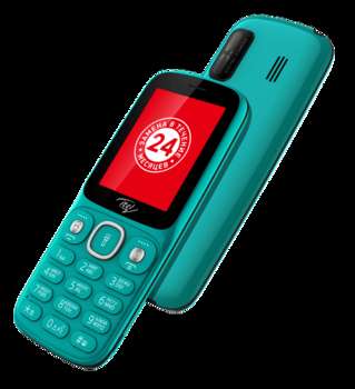 Сотовый телефон Itel IT5026 Peacock Green, 2.4'' 240x320, 32MB RAM, 32MB, up to 32GB flash, 0,3Mpix, 2 Sim, GSM 900/1800, BT, FM, Micro-USB, 1200mAh, 95g, 131 ммx54,5 ммx11,7 мм IT5026 Peacock Green