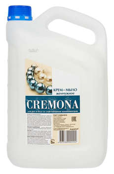 Мыло CREMONA Крем-жидкое 5л жемчужное канистра