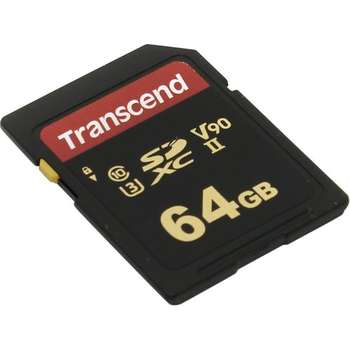 Карта памяти Transcend 64GB SDHC Class 10 UHS-II U3 V90 R285, W180MB/s TS64GSDC700S