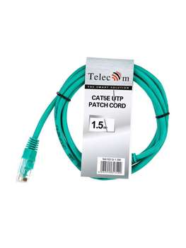 Патч-корд Telecom Кабель PATCH CAT5E UTP 1.5M GREEN NA102-G-1.5M TELECOM