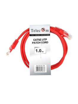 Патч-корд Telecom Кабель PATCH CAT5E UTP 1M RED NA102-R-1M TELECOM