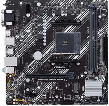 Материнская плата ASUS PRIME B450M-K II Soc-AM4 AMD B450 2xDDR4 mATX AC`97 8ch GbLAN RAID+VGA+DVI+HDMI